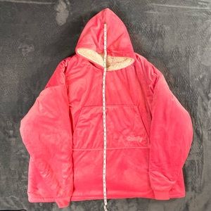 The Comfy - Oversized Microfiber & Sherpa Wearable Blanket